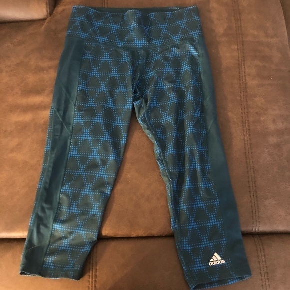 Adidas Climalite Midrise Capris Pants Size Medium - Picture 1 of 5